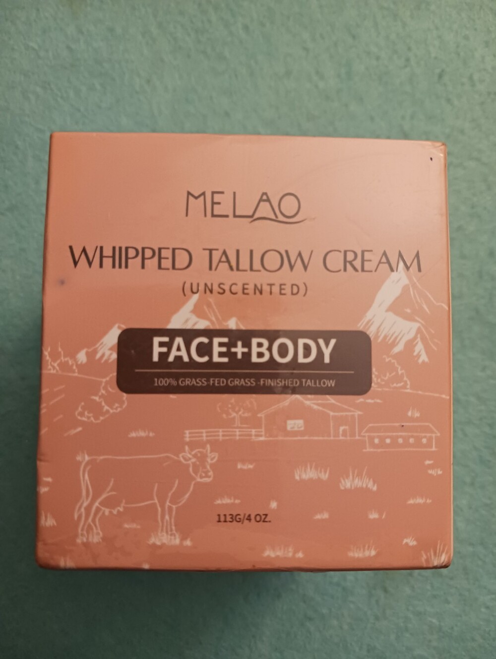 Melao Whipped Tallow Cream For Face And Body UNSCENTED Expires 12/2027.